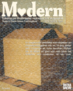 En flyttlåda och bubbelplast